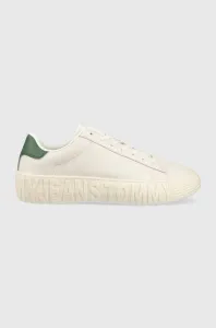 Kožené sneakers boty Tommy Jeans TJM LEATHER OUTSOLE bílá barva, EM0EM01213