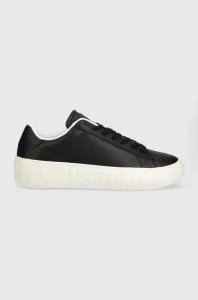 Kožené sneakers boty Tommy Jeans TJM LEATHER OUTSOLE černá barva, EM0EM01213