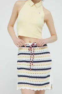 Bavlněná sukně Tommy Jeans mini, pouzdrová