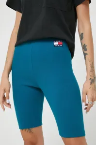 Kraťasy Tommy Jeans dámské, s aplikací, high waist