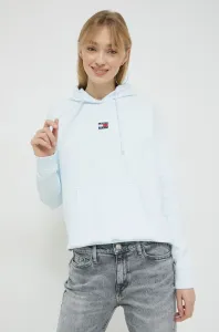 Bavlněná mikina Tommy Jeans dámská, s kapucí, s aplikací #4405714