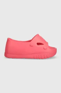 Pantofle Tommy Jeans FREEDOM FLATF POOL dámské, růžová barva, na klínku, EN0EN02145