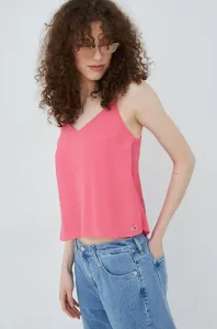 Top Tommy Jeans dámský, růžová barva #5760650