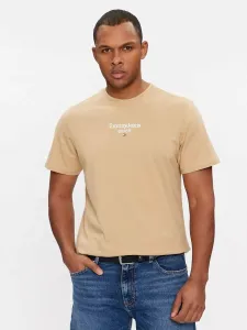 Tommy Jeans pánské béžové tričko - S (AB0) #6099012