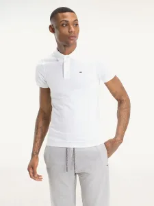 Tommy Jeans pánské bílé polo tričko #1410727