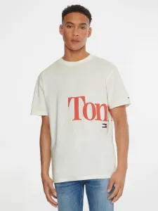 Tommy Jeans pánské bílé tričko #1420498