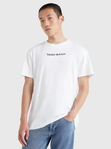 Tommy Jeans pánské bílé tričko #1423193