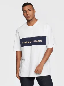 Tommy Jeans pánské bílé tričko #3594041