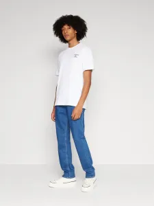 Tommy Jeans pánské bílé tričko - XL (YBR) #5955958