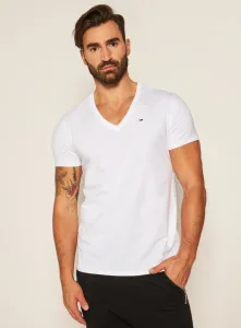 Tommy Jeans pánské bílé tričko - XS (100) #1410919