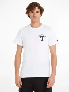 Tommy Jeans pánské bílé tričko - XXL (YBR) #5573664