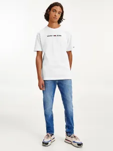 Tommy Jeans pánské bílé triko #1411519