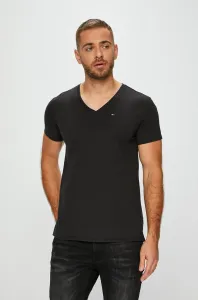Tommy Jeans pánské černé tričko Jersey - M (078)
