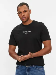 Bavlněné tričko Tommy Jeans černá barva, s potiskem, DM0DM18569