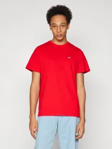 Tommy Jeans pánské červené tričko - L (XNL) #5955835