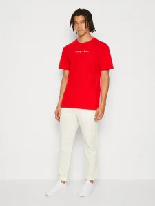 Tommy Jeans pánské červené triko - XL (XNL) #4211694