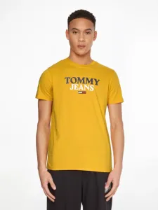 Tommy Jeans pánské hořčicové tričko - XXL (ZFW)