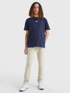 Bavlněné tričko Tommy Jeans tmavomodrá barva, s potiskem #1423298