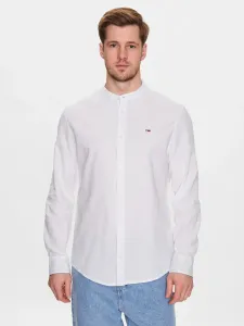 Tommy Jeans pánská bílá košile - L (YBR)