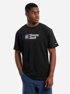 Tommy Jeans pánské černé tričko #4540505