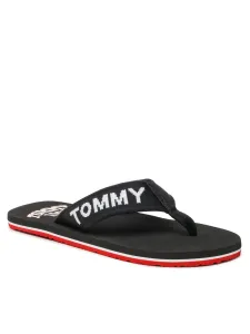 Tommy Jeans pánské černé žabky - 44 (BDS) #5443136