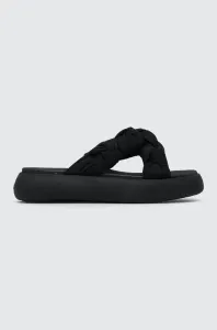 Pantofle Toms Alpargata Mallow Crossover dámské, černá barva, na platformě, 10019725