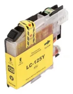 BROTHER LC-125-XL - kompatibilní cartridge, žlutá, 1200 stran
