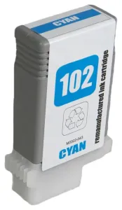 CANON PFI-102 C - kompatibilní cartridge, azurová, 130ml