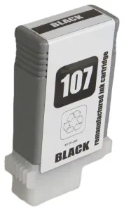 CANON PFI-107 BK - kompatibilní cartridge, černá, 130ml