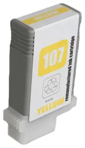 CANON PFI-107 Y - kompatibilní cartridge, žlutá, 130ml