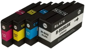MultiPack HP C2P43AE - kompatibilní cartridge HP 950-XL, 951-XL, černá + barevná, 53ml/3x27ml