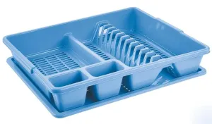 TONTARELLI Plastový odkapávač s podnosem 38x47 modrý
