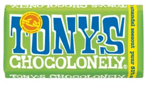 Tony’s Chocolonely Hořká čokoláda, mandle a mořská sůl 180 g #1162146