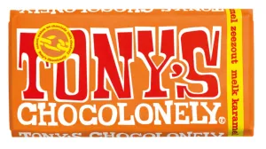 Tony’s Chocolonely Mléčná čokoláda, karamel a mořská sůl 180 g #1162151