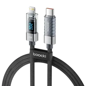 Toocki Kabel USB-C na Lightning, 1 m, 20 W (šedý)