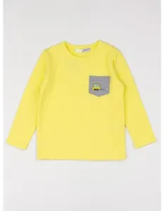 Žluté dětské tričko s kapsou