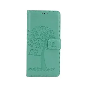 TopQ Pouzdro Xiaomi Redmi Note 11 Pro+ 5G knížkové Zelený strom sovičky 71703