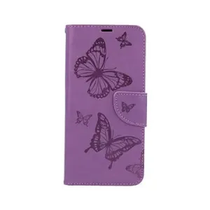 TopQ Samsung A52 knížkové Butterfly fialové 62476