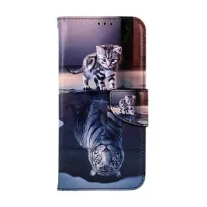 TopQ Pouzdro Samsung A34 knížkové Tygr 94084