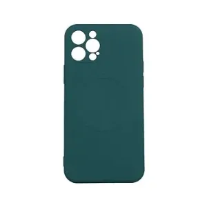 TopQ Kryt iPhone 12 Pro s MagSafe tmavě zelený 85012