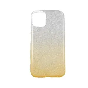 TopQ iPhone 13 Mini glitter stříbrno-oranžový 64842