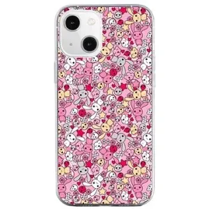 TopQ iPhone 13 mini silikon Pink Bunnies 64684