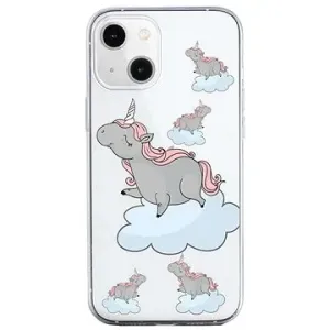 TopQ iPhone 13 silikon Grey Unicorns 64636