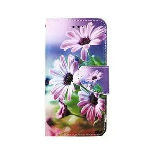 TopQ iPhone SE 2020 knížkové Fialové květy 62614