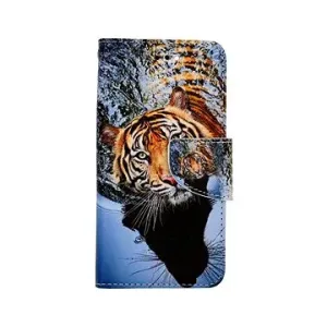TopQ iPhone SE 2020 knížkové Hnědý tygr 62519