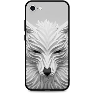 TopQ Kryt LUXURY iPhone SE 2022 pevný Bílý vlk 74094