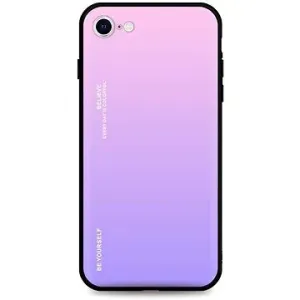 TopQ Kryt LUXURY iPhone SE 2022 pevný duhový růžový 73935
