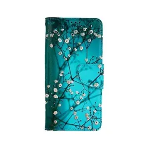 TopQ Pouzdro Xiaomi Poco M4 Pro 5G knížkové Modré s květy 70865