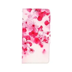 TopQ Xiaomi Redmi Note 10 knížkové Růžové kvítky 59783