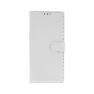 TopQ Xiaomi Redmi Note 9 knížkový bílý s přezkou 50680